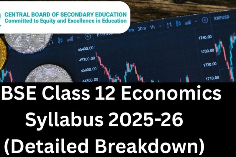 CBSE Class 12 Economics Syllabus 2025-26 (Detailed Breakdown)