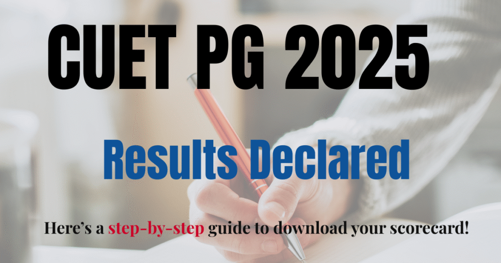CUET 2025 Results Declared