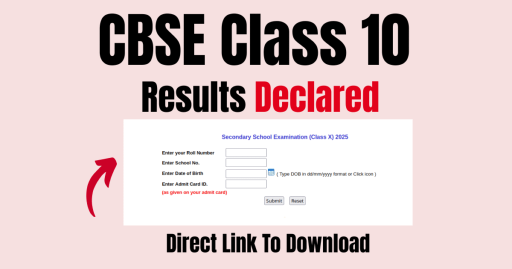 CBSE Class 10 Result 2025