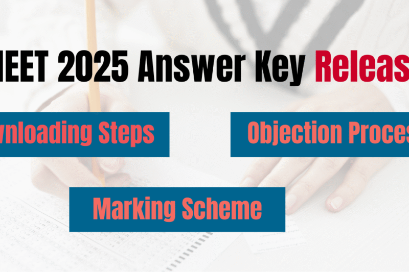 NEET Answer Key 2025 released by NTA @ neet.nta.nic.in